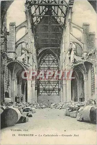 Cartes postales Soissons la Cathedrale Grande Nel