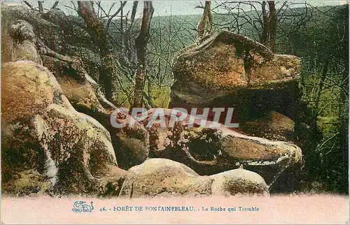 Ansichtskarte AK Foret de Fontainebleau La Roche qui Tremble