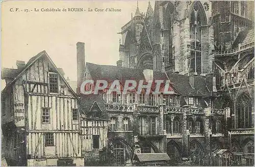 Ansichtskarte AK La Cathedrale de Rouen La Cour d'Albane