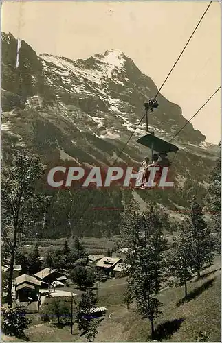 Cartes postales moderne Mittellegigrat Eiger Die Firstbahn Talstation Grindelwald Hornli