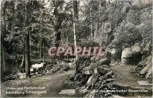 Moderne Karte Uhren und Funftalerstadt Schramberg Schwarzwald Bei den Lauterbacher Wasserfallen