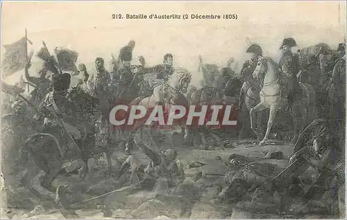 Cartes postales Bataille d'Austerlitz (2 Decembre 1805) Napoleon 1er