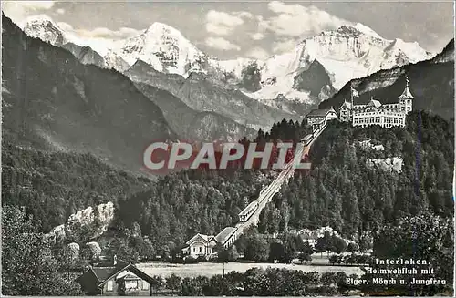 Cartes postales moderne Interlaken Heimwehilub mit Eiger Monch u Jungfrau