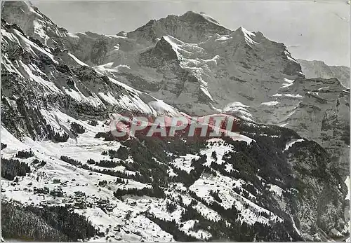 Cartes postales moderne Wengen mit Jungfrau