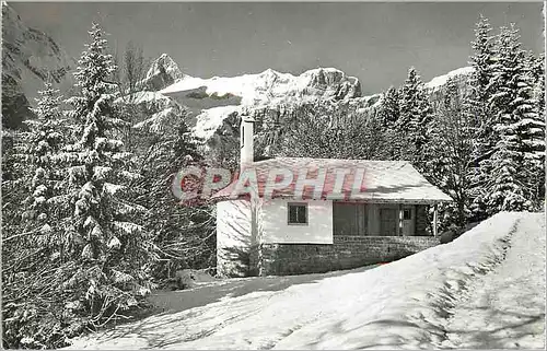 Moderne Karte Katkolisches Bergkirchlein Braunwald