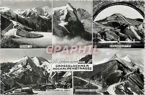 Moderne Karte Grossglockner Hochalpenstrasse