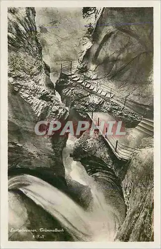 Cartes postales moderne Lauterbrunnen Trummelbach