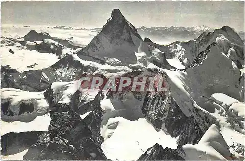 Cartes postales moderne Zermatt Wellenkuppe Obergabelhorn Dent d'Herens Matterhorn