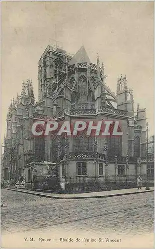 Cartes postales Rouen Abside de l'Eglise St Vincent