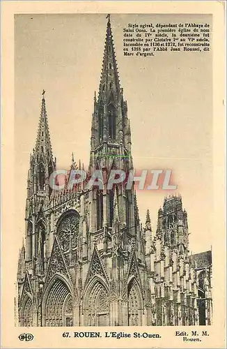 Cartes postales Rouen L'Eglise St Ouen
