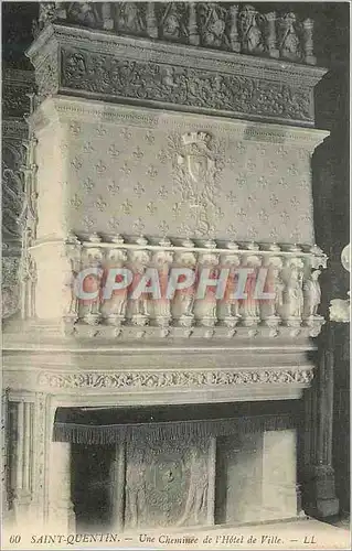 Cartes postales Saint Quentin Une Cheminee de l'Hotel de Ville