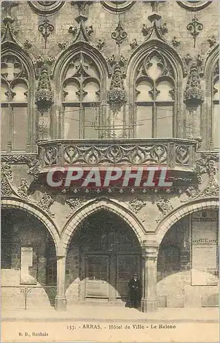Cartes postales Arras L'Hotel de Ville Le Balcon