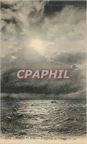 Cartes postales Berck Plage L'Approche de l'Orage