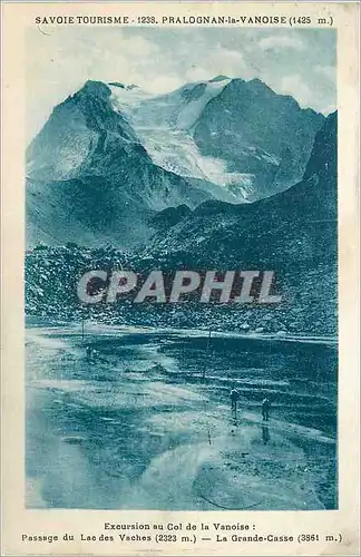 Cartes postales Pralognan la Vanoise (1425 m) Savoie Touristique Passage du Lac des Vaches (2323 m)