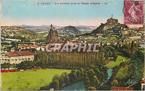 Cartes postales Le Puy Vue Generale prise du Rocher d'Espaly