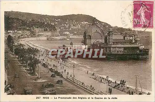 Cartes postales Nice Promenade des Anglais et le Casino de la Jetee