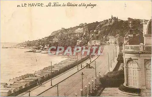 Cartes postales Le Havre La Heve La Falaise et la Plage