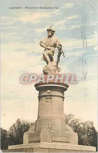 Cartes postales Lausanne Monument Guillaume Tell