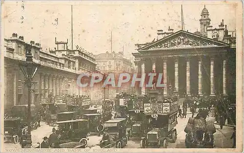 Cartes postales Royal Exchange and Bank of England London