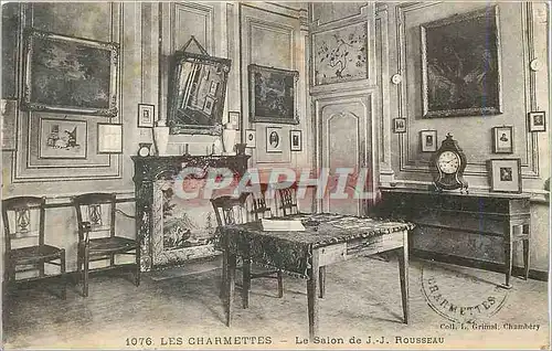 Ansichtskarte AK Les Charmettes Le Salon de J J Rousseau