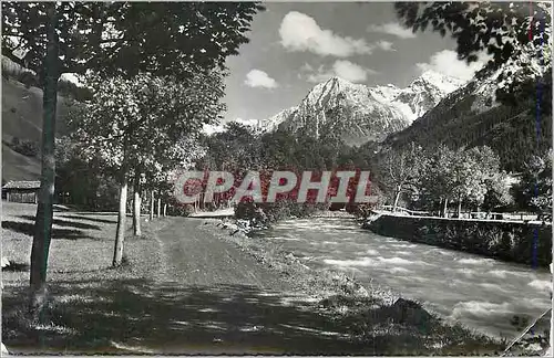 Moderne Karte Klosters (Graubunden) 1250 m Diethelmpromenade mit Sivrettagruppe