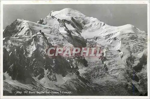 Moderne Karte Mont Blanc depuis Bel Oiseau sur Finhaut