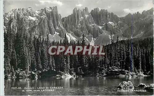 Cartes postales moderne Dolomiti Lago di Carezza m 1534 verso Latemar