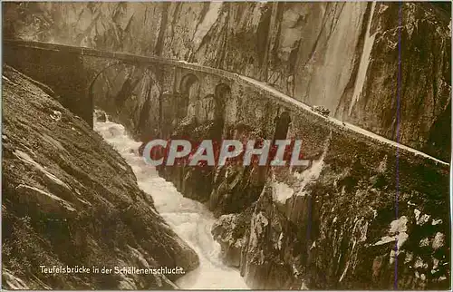Cartes postales moderne Teufelsbrucke in der Schollenenschlucht