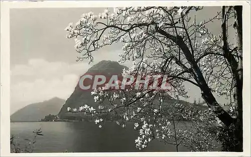 Moderne Karte Lago di Lugano Monte S Salvatore