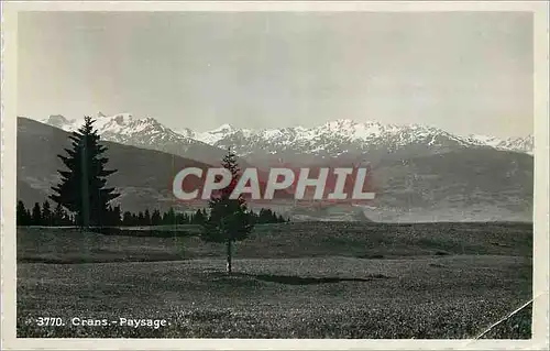 Cartes postales moderne Crans Paysage