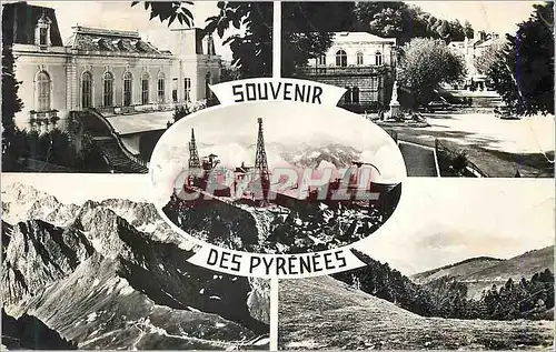 Cartes postales moderne Souvenir des Pyrenees Les Bagneres de Bigorre Col du Tourmalet Col d'Aspin