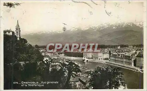 Cartes postales moderne Grenoble Vue Generale et le Teleferique