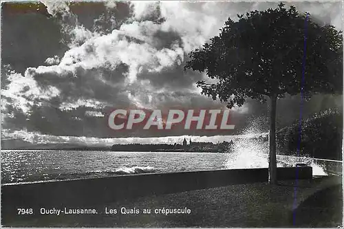 Cartes postales moderne Ouchy Lausanne Les Quais au Crepuscule