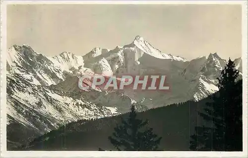 Moderne Karte Les Mille et une Merveilles Valaisanne Le Rothorn de Zinal (4228 m)