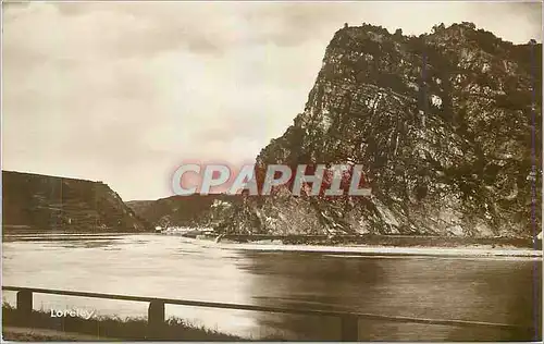 Moderne Karte (Rhein) Loreleyfelsen bei St Goarshausen