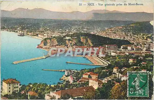 Cartes postales Nice Vue Generale prise du Mont Boron