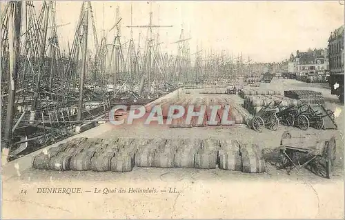 Cartes postales Dunkerque Le Quai des Hollandais Bateaux de peche
