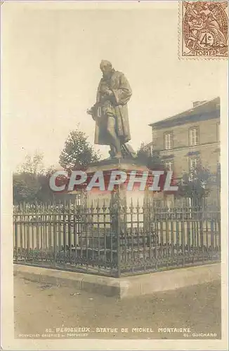 Ansichtskarte AK Perigueux Statue de Michel Montaigne