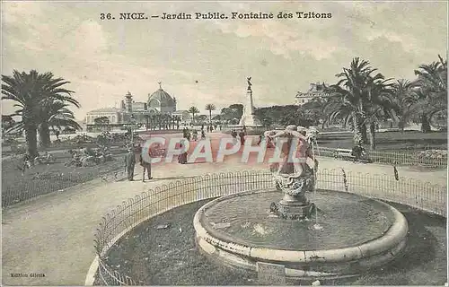 Cartes postales Nice Jardin Public Fontaine des Tritons