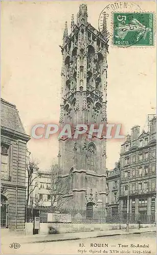 Cartes postales Rouen Tour St Andre Style Ogival du XVIe Siecle 1542 1546