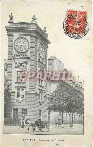 Cartes postales Paris Ministere de la Guerre