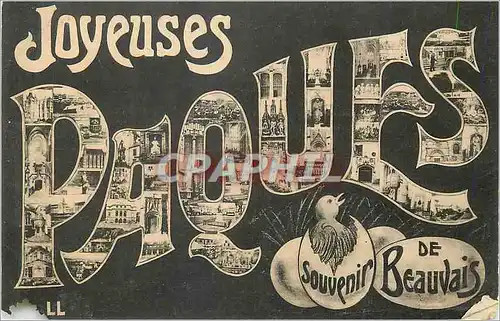 Cartes postales Joyeuses P�ques Beauvais