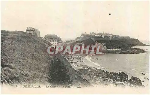 Ansichtskarte AK Granville Le Casino et la Plage