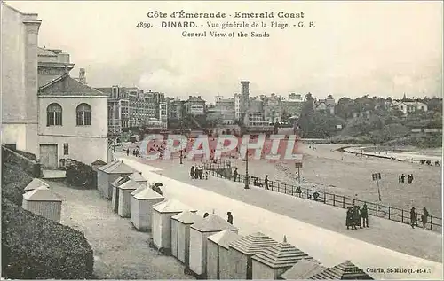 Ansichtskarte AK Dinard Cote d'Emeraude Vue Generale de la Plage