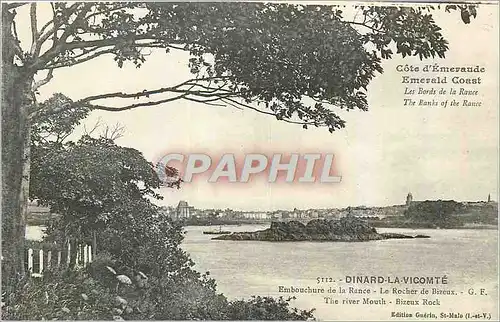 Cartes postales Dinard la Vicomte Cote d'Emeraude Embouchure de la Rance Le Rocher de Bizeux