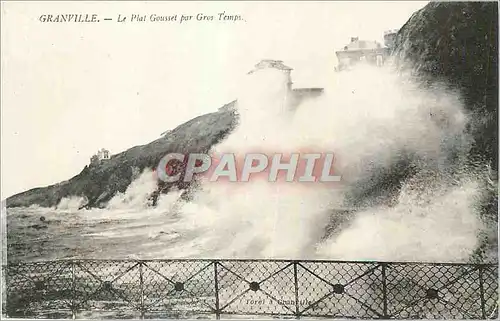 Cartes postales Granville Le Plat Gousset par Gros Temps