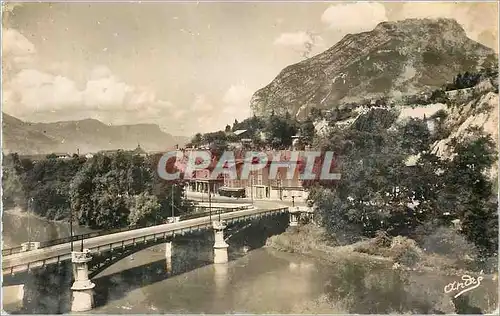 Moderne Karte Grenoble Pont de la Porte de France et le Neron