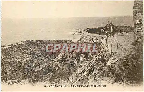 Cartes postales Granville La Terrasse du Tour du Roc