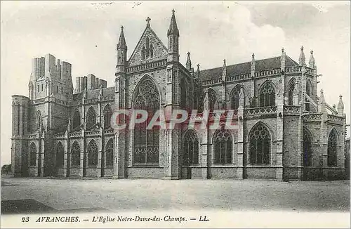 Cartes postales Avranches L'Eglise Notre Dame des Champs