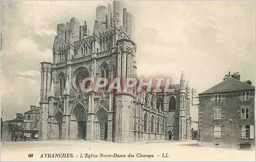 Ansichtskarte AK Avranches L'Eglise Notre Dame des Champs